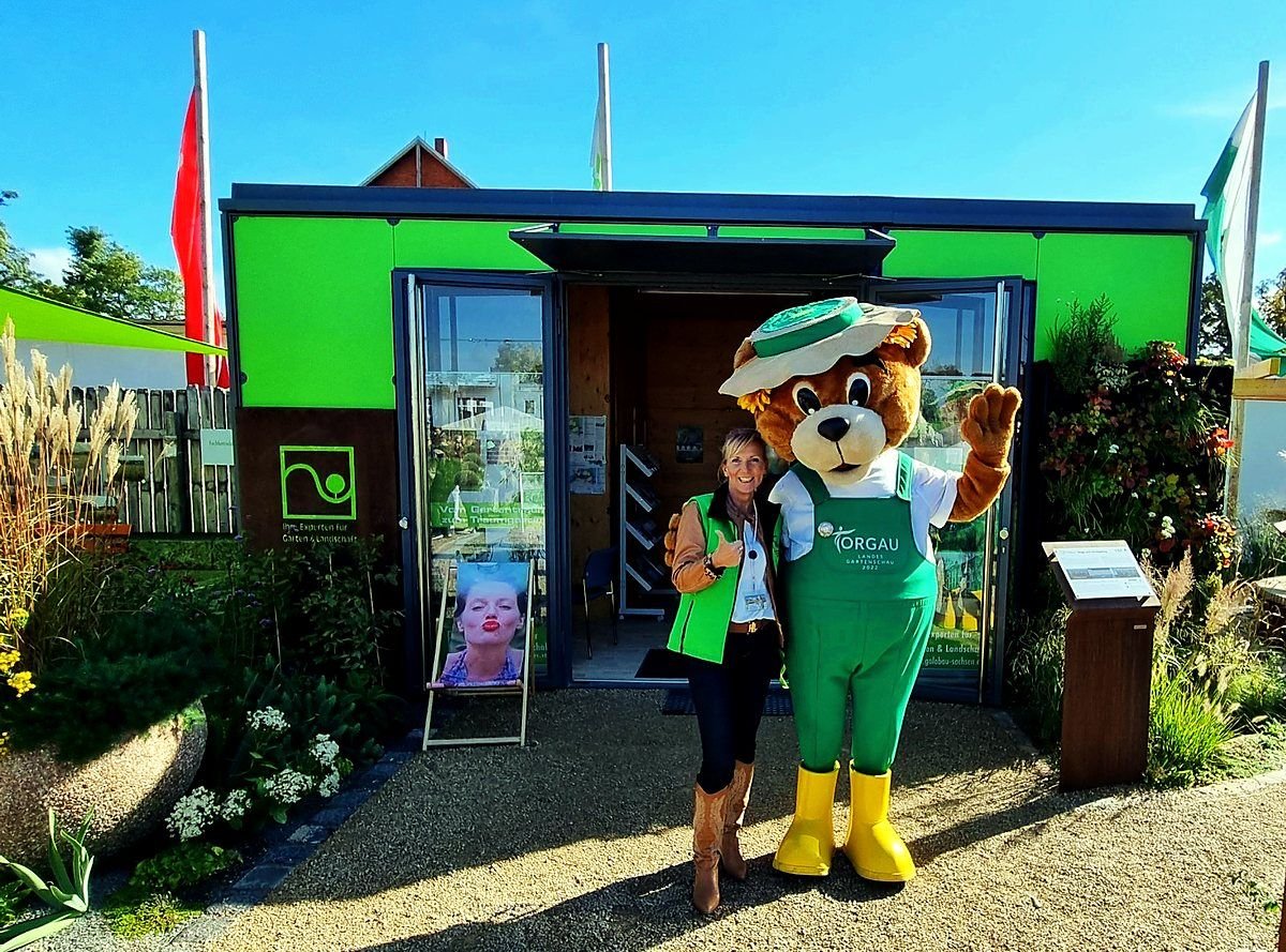Beate Dietrich-Wolf auf der Landesgartenschau Torgau 2022